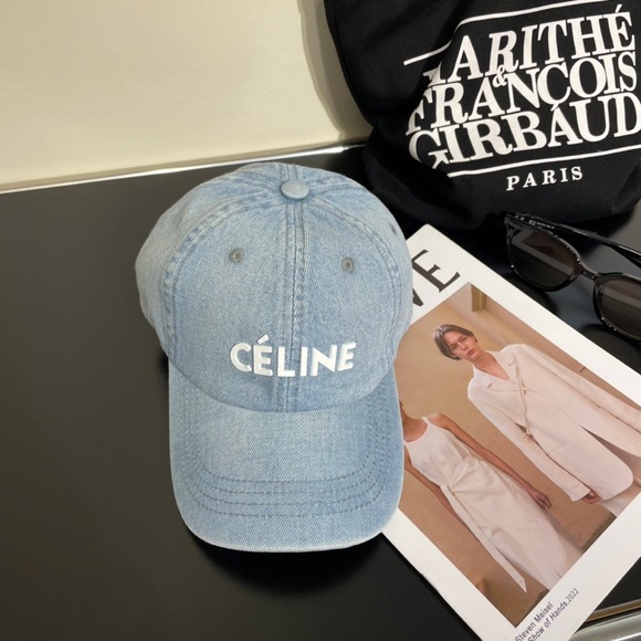 Meet the Posher Accessories - Celine Blue Denim Baseball Cap
